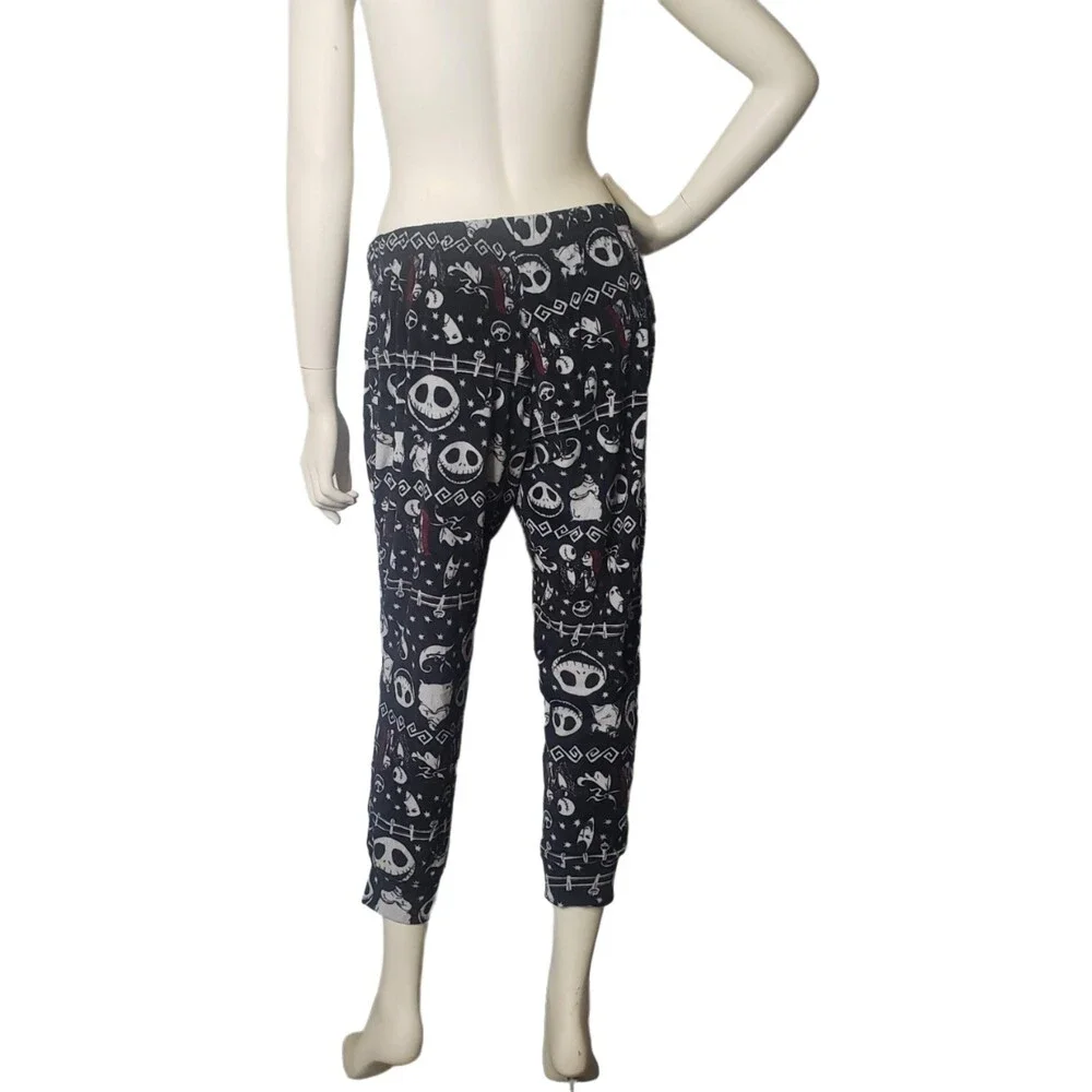 NIGHTMARE BEFORE CHRISTMAS Sleepwear Black Pajamas Top & Bottom Size XL - Picture 4 of 10